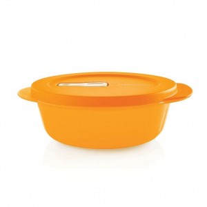 Tupperware Crystalwave Plus 2-cup/560 Ml Round Papaya Microwave Reheatable | UZH-163258