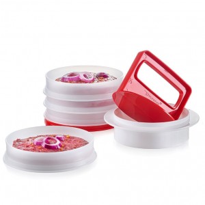 Tupperware Hamburger Press & Keepers Set Freezer Storage | UKI-672415