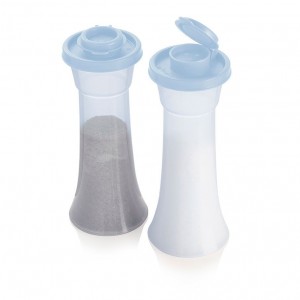 Tupperware Large Hourglass Salt And Pepper Shakers White Serveware | EUO-968730
