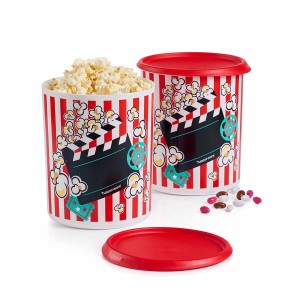 Tupperware One Touch Movie Night Canisters Red / White Dry Storage | TWC-496853