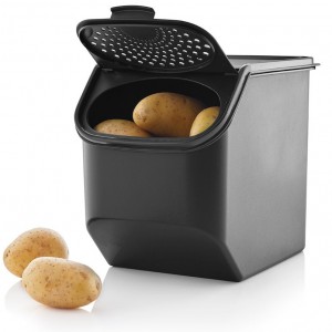 Tupperware Potato Smart Container Black Dry Storage | UOT-270938
