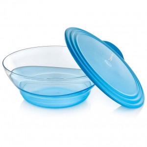 Tupperware Sheerly Elegant Large Bowl Azure Serveware | SUO-581279