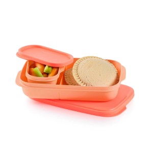 Tupperware Slim Lunch Container Cosy Rosy Lunch and Snacks | MKP-560782