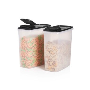 Tupperware Super Cereal Storers Black Dry Storage | AYB-807546