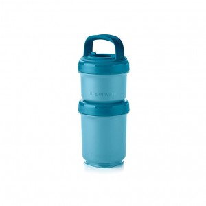 Tupperware Twist N Stack Set Peacock Lunch and Snacks | KNO-137459