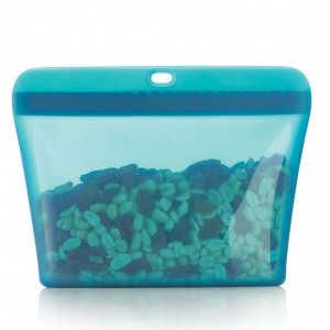 Tupperware Ultimate Silicone Stand-up Bag Medium Green Freezer Storage | KAN-815347