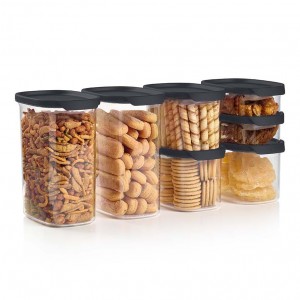Tupperware Ultra Clear Oval 7-pc. Set Cosmos Dry Storage | XNE-375462