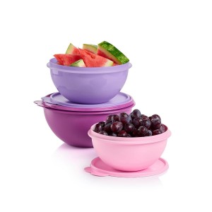 Tupperware Wonderlier 3-pc Set Purple Refrigerator Storage | INM-369518