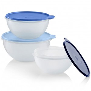 Tupperware Wonderlier Bowl 3-pc. Set sIce Cube Baking | JZR-274586